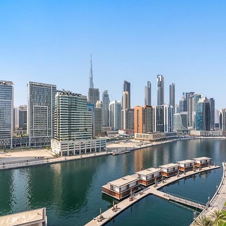 Furnished Apartment Binghatti Canal - Burj Khalifa View, Дубай Экстерьер фото
